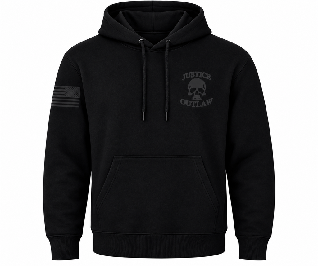 Justice Outlaw Hoodie with Logo and Flag