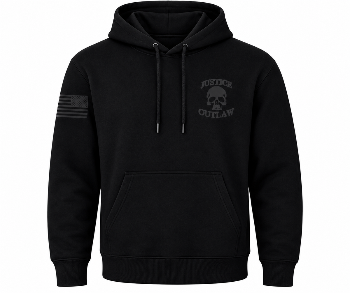 Justice Outlaw Hoodie with Logo and Flag