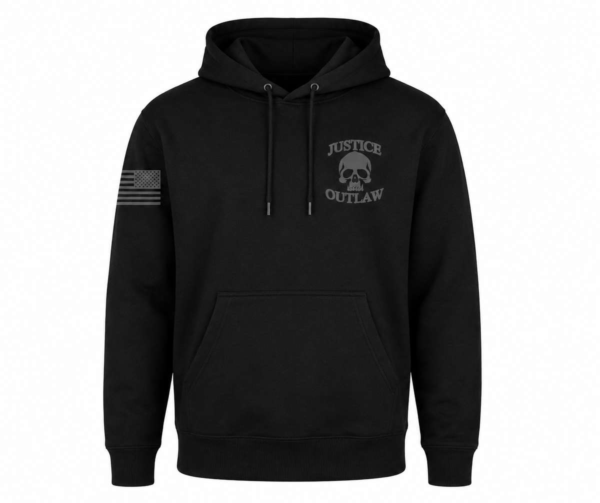 Justice Outlaw Hoodie with Logo and Flag